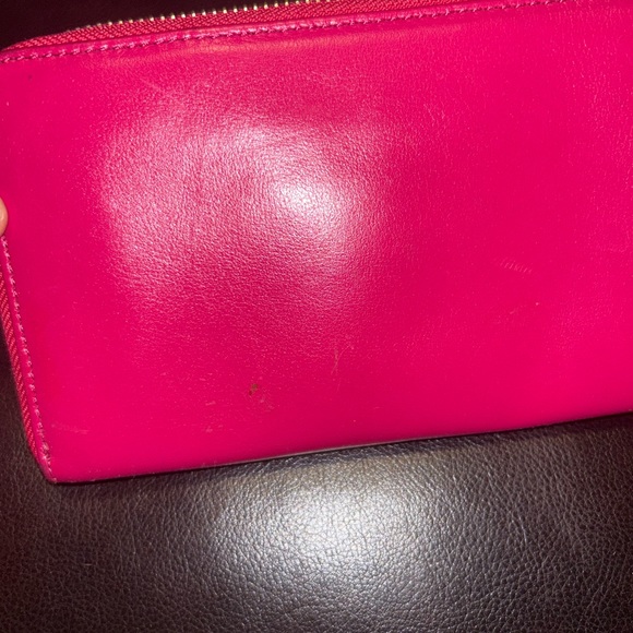 Tory Burch Hot Pink Zipper Wallet - Picture 5 of 9